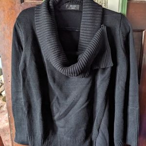 Brass clothing crossover cardigan black
